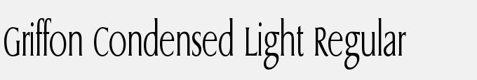 Griffon Condensed Light Regular